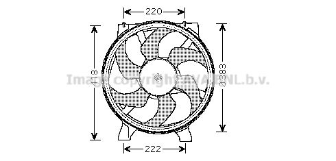 AVA QUALITY COOLING Вентилятор, охлаждение двигателя RT7523